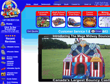 Tablet Screenshot of checkersfunfactory.com
